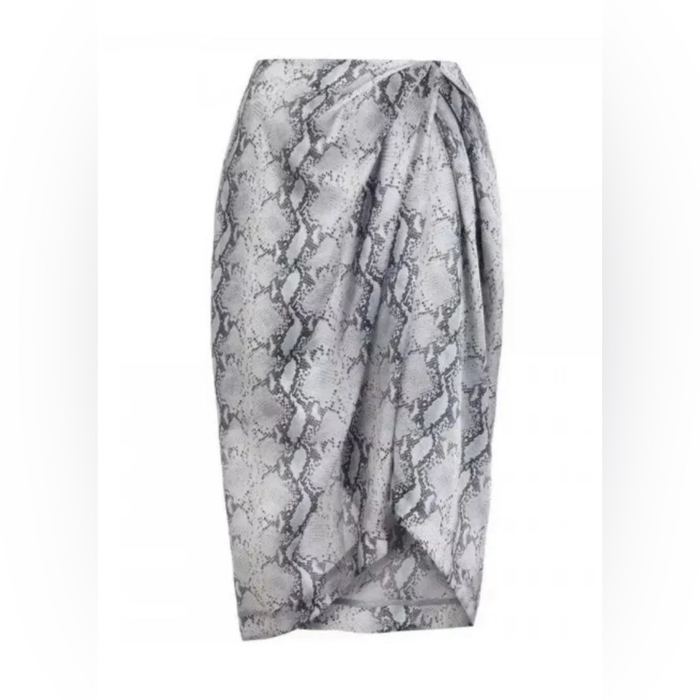 ZIMMERMANN SNAKE PRINT SILK SKIRT